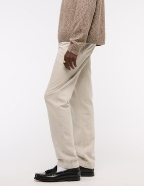 Pantalón recto Abercrombie & Fitch de algodón para hombre