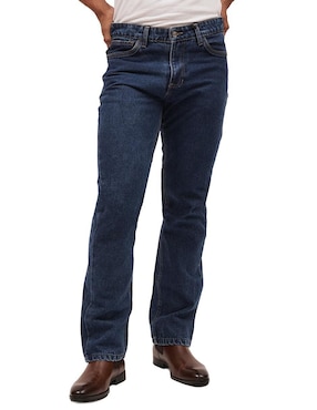 Jeans Straight MCHK 8058 Lavado Obscuro Para Hombre