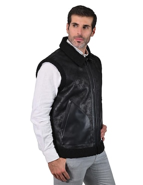 Chaleco Perry Ellis con bolsillos para hombre