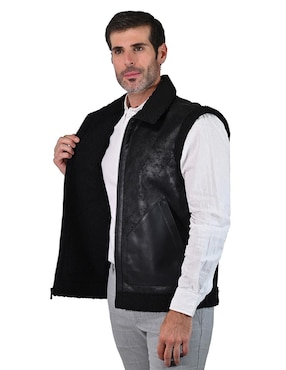 Chaleco Perry Ellis con bolsillos para hombre
