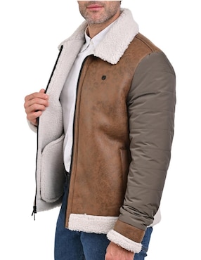 Chamarra casual Perry Ellis con bolsillos para hombre