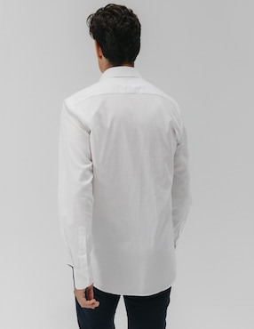 Camisa casual El Pulpo manga larga para hombre
