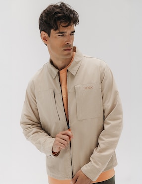 Chamarra casual El Pulpo con bolsillos para hombre