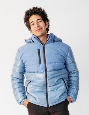 Chamarra casual Ferrato con capucha para hombre