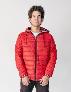 Chamarra casual Ferrato con capucha para hombre