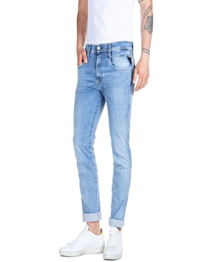 Jeans regular slim Replay lavado claro para hombre