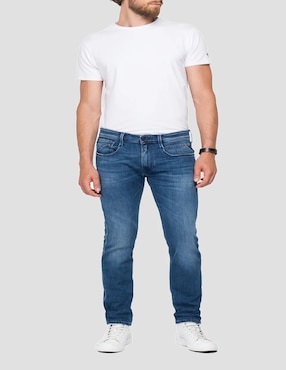 Jeans regular slim Replay lavado claro para hombre