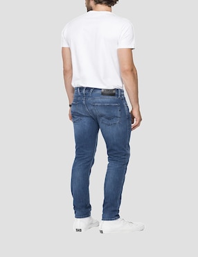 Jeans regular slim Replay lavado claro para hombre