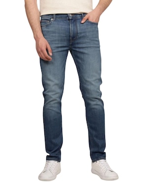 Jeans Skinny Tommy Hilfiger Lavado Desgastado Para Hombre