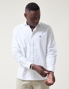 Camisa casual Altonadock de algodón manga larga para hombre