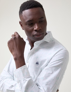Camisa casual Altonadock de algodón manga larga para hombre