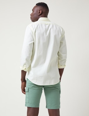 Camisa casual Atonadock de algodón manga larga para hombre