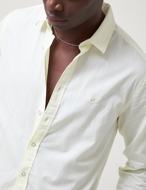 Camisa casual Atonadock de algodón manga larga para hombre