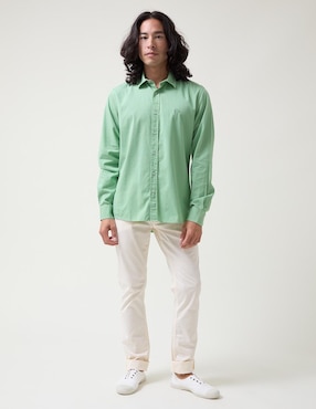 Camisa casual Altonadock de algodón manga larga para hombre