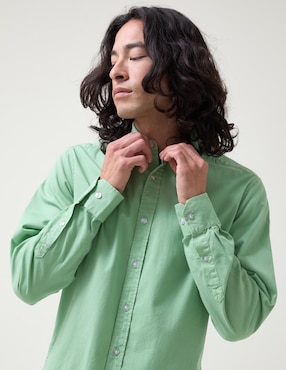 Camisa casual Altonadock de algodón manga larga para hombre