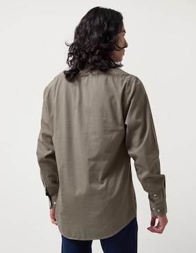 Camisa casual Altonadock de algodón manga larga para hombre