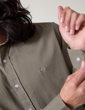 Camisa casual Altonadock de algodón manga larga para hombre