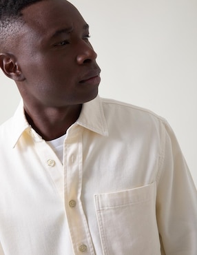 Sobrecamisa casual Altonadock de algodón manga larga para hombre