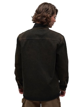 Sobrecamisa casual Mchk de mezclilla manga larga para hombre