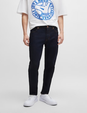 Jeans regular slim Hugo Blue Brody 10 lavado medio para hombre