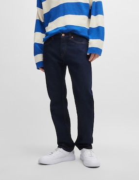 Jeans regular slim Hugo Blue Ash 1025 lavado medio para hombre