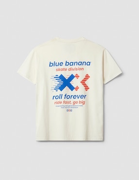 Playera Blue Banana cuello redondo unisex