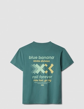 Playera Blue Banana cuello redondo unisex
