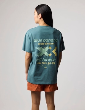 Playera Blue Banana cuello redondo unisex