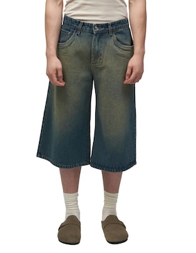 Bermuda Mchk de mezclilla para hombre
