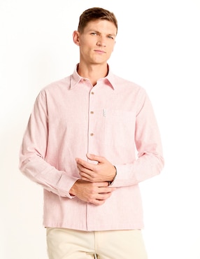 Camisa casual Ben Sherman de algodón manga larga para hombre