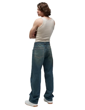 Jeans relaxed slim Mchk lavado obscuro para hombre