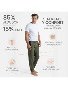 Jogger regular 98 Coast Av con bolsillos para hombre