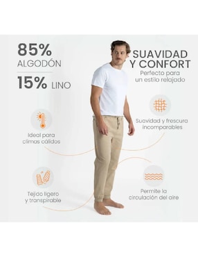 Jogger relajado 98 Coast Av PA0X001 con bolsillos para hombre