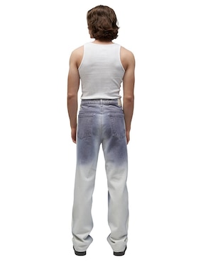 Jeans straight Mchk lavado bitono para hombre