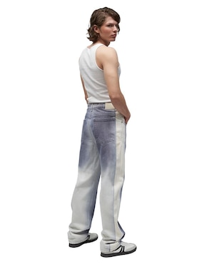 Jeans straight Mchk lavado bitono para hombre