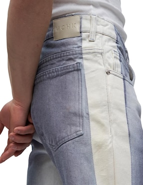 Jeans straight Mchk lavado bitono para hombre
