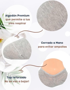Set de tín invisible Specialized Socks de algodón para hombre 6 pares