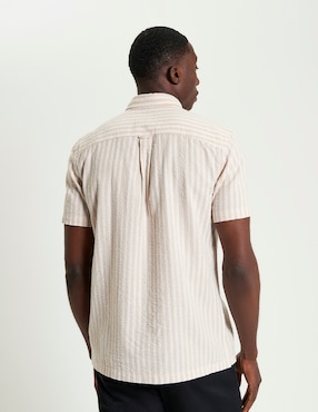 Camisa casual Ben Sherman de algodón manga corta para hombre