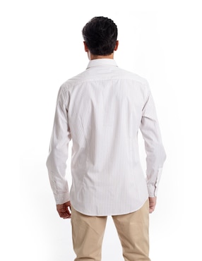 Camisa casual Kenneth Cole de algodón manga larga para hombre
