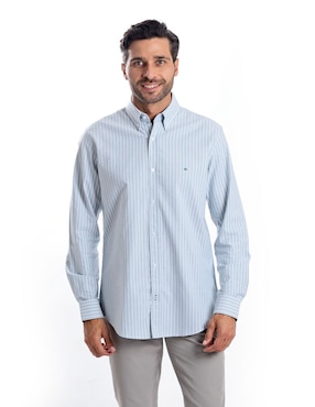 Camisa casual Kenneth Cole manga larga para hombre