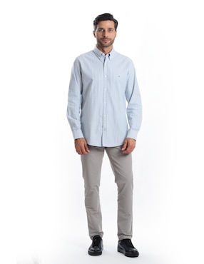 Camisa casual Kenneth Cole manga larga para hombre