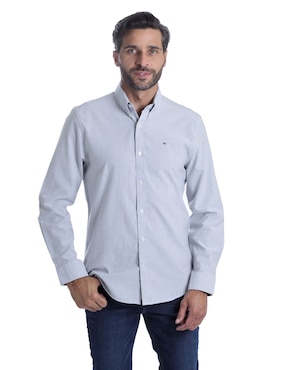 Camisa casual Kenneth Cole manga larga para hombre