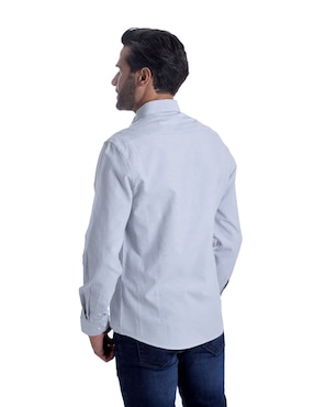 Camisa casual Kenneth Cole manga larga para hombre