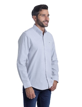Camisa casual Kenneth Cole manga larga para hombre