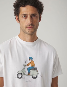 Playera Scotta cuello redondo para hombre