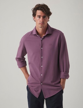 Camisa casual Scotta manga larga para hombre
