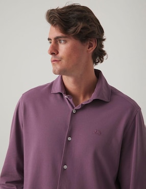 Camisa casual Scotta manga larga para hombre