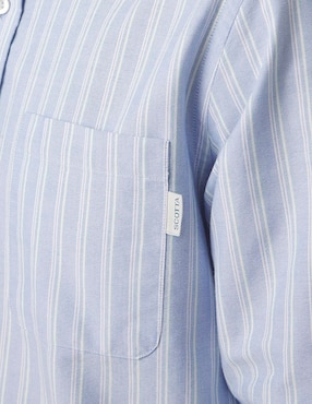 Camisa casual Scotta de algodón manga larga para hombre