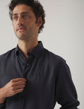 Camisa casual Scotta manga larga para hombre