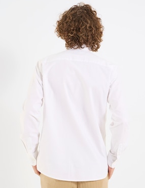 Camisa business casual Scotta de algodón manga larga para hombre